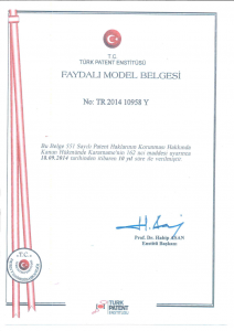 Faydalı Model Belgesi